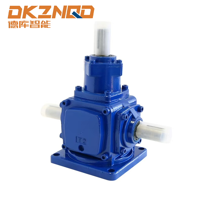 Gearbox Kemudi Spiral Bevel Seri T 3 Arah yang Presisi
