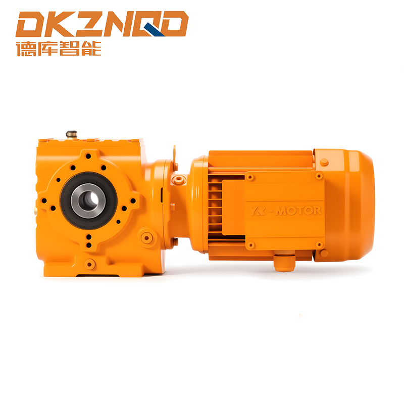 Motor Roda Gigi Heliks-Bevel Poros Berongga Sudut Kanan Seri K