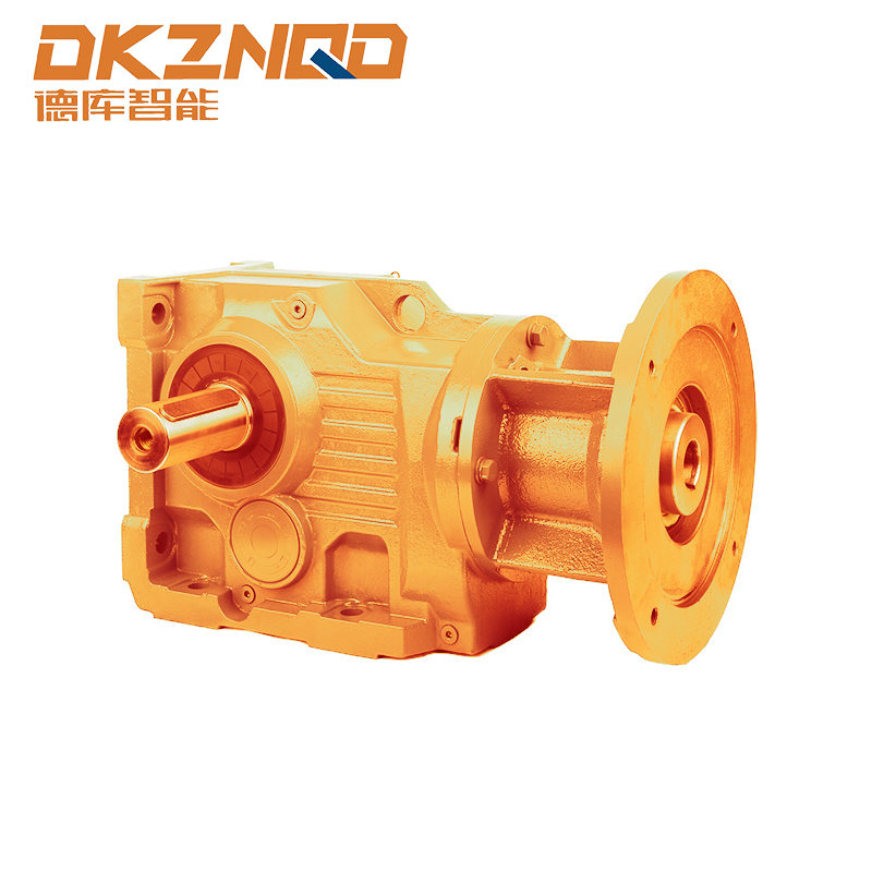 Peredam Heliks-Bevel Flange Input IEC Seri K dengan Poros Padat