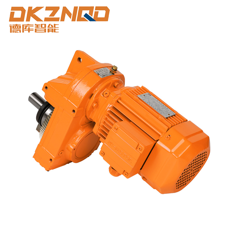 Motor roda gigi heliks paralel seri F
