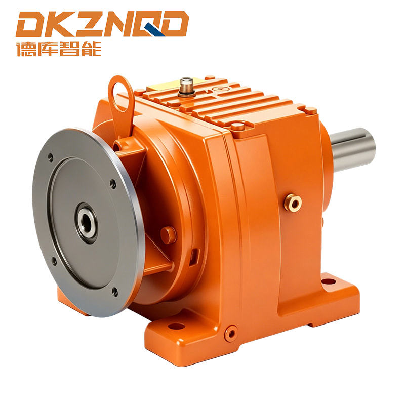 Gearmotor Heliks Seri R dengan Kotak Terminal yang Dipasang di Atas
