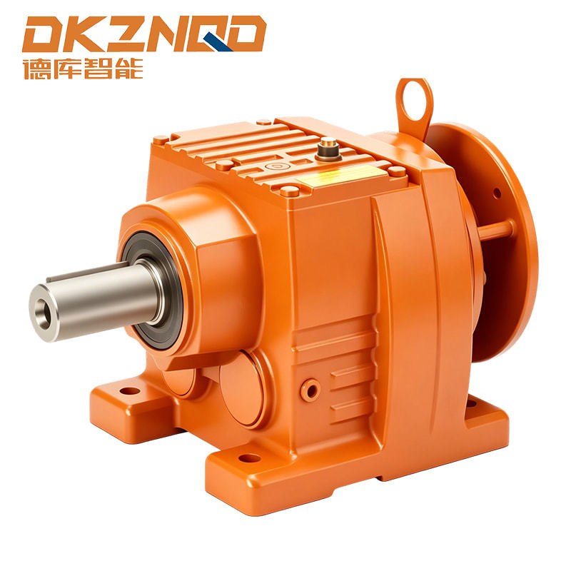 Gearmotor Heliks Seri R dengan Kotak Terminal yang Dipasang di Atas