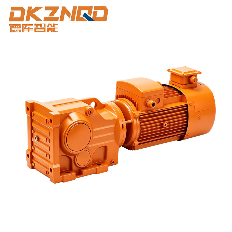 Motor Roda Gigi Heliks-Bevel Poros Berongga Terpasang Flange Seri K