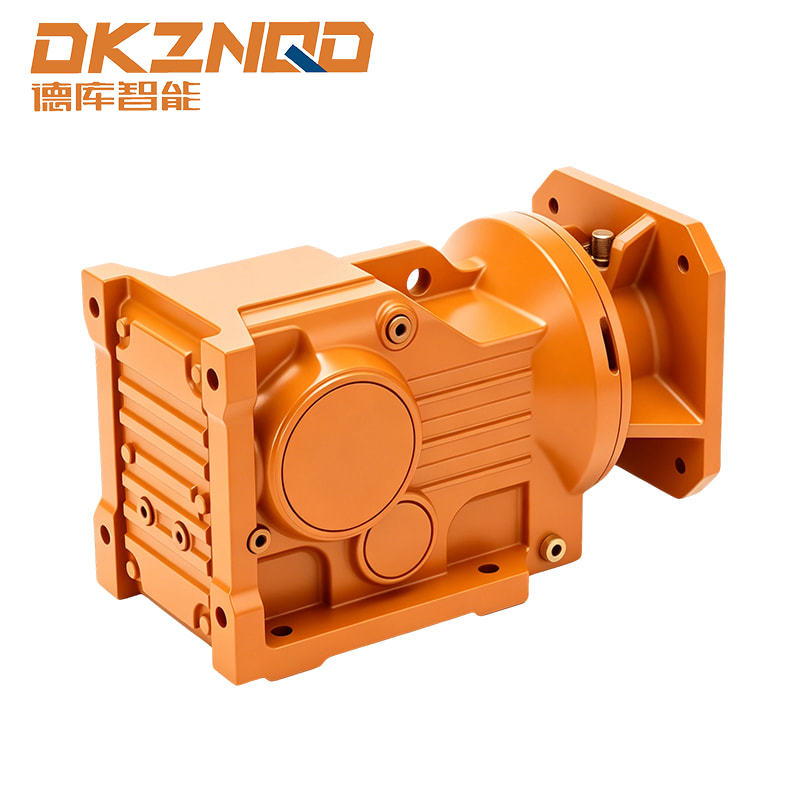 Gearmotor Heliks-bevel yang dipasang di Kaki Seri K
